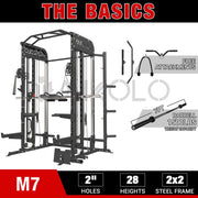 Exercise & Fitness, Home Gyms, Sports & Outdoors, Strength TrainingSmith Machine, All-In-One Power Rack Cage with Adjustable Cable Crossover, Vertical Leg Press and Smith Bar with 1500 Lbs Capacity Barbell Combo - Premium  from Nobles Store - Just $1954.94! Shop now at Nobles Store
