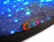 15 15.4 15.6 Inch Canvas Laptop Sleeve Bag Messenger Shoulder Briefcase -Blue Starry