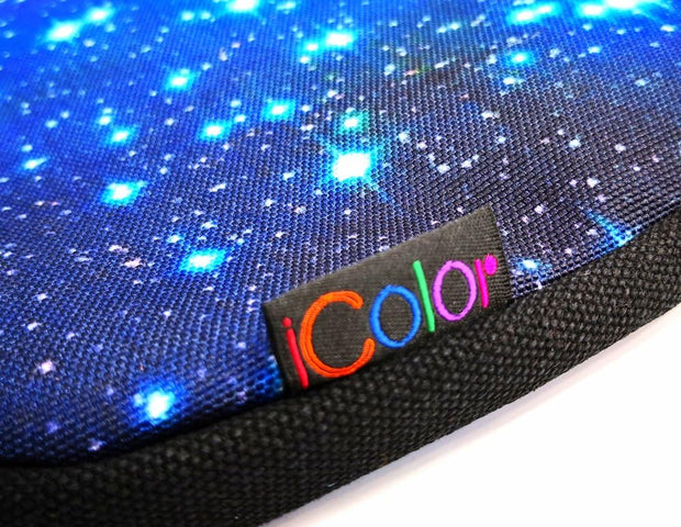 15 15.4 15.6 Inch Canvas Laptop Sleeve Bag Messenger Shoulder Briefcase -Blue Starry