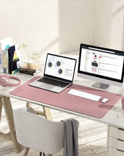 Desk Accessories & Workspace Organizers, Mouse Pads, Mouse Pads & Wrist Rests, Office & School Supplies, Office ProductsNon-Slip Desk Pad, Waterproof PVC Leather Desk Table Protector, Ultra Thin Large Mouse Pad, Easy Clean Laptop Desk Writing Mat for Office Work/Home/Decor(Dark Pink, 35.4" X 17") - Premium  from Nobles Store - Just $28.54! Shop now at Nobles Store
