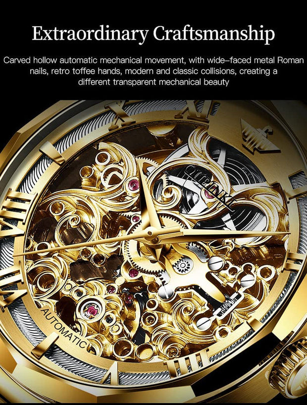 Clothing, Men, Shoes & Jewelry, Watches, Wrist WatchesOUPINKE Men'S Skeleton Mechanical Watches Luxury Dress Automatic Self Winding Sapphire Crystal Waterproof Tungsten Steel Band Wrist Watches - Premium  from Nobles Store - Just $454.33! Shop now at Nobles Store