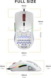 Accessories, Gaming Mice, PC, Video GamesModel O Wired Gaming Mouse 67G Superlight Honeycomb Design, RGB, Pixart 3360 Sensor, Omron Switches, Ambidextrous - Matte White - Premium  from Nobles Store - Just $57.45! Shop now at Nobles Store