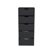 Bedroom Furniture, Furniture, Home & GardenDresser Kamran, Five Drawers Narrow, Black Wengue Finish - Premium  from Nobles Store - Just $176.77! Shop now at Nobles Store