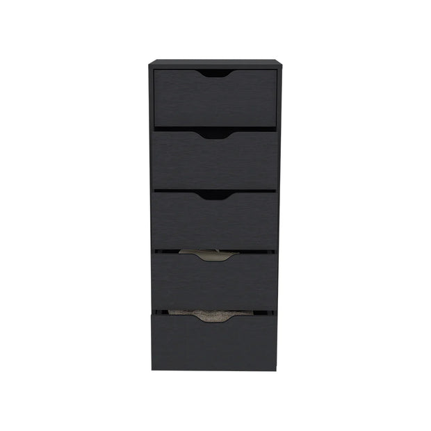 Bedroom Furniture, Furniture, Home & GardenDresser Kamran, Five Drawers Narrow, Black Wengue Finish - Premium  from Nobles Store - Just $176.77! Shop now at Nobles Store