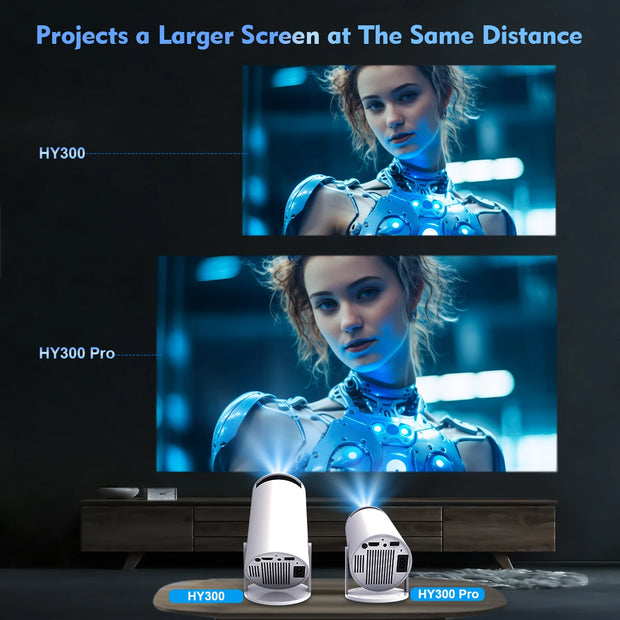 Consumer Electronics, Home Audio & Video, Projects & AccessoriesProjector HY300 Pro 4K Android 11 Dual Wifi6 260ANSI Allwinner H713 BT5.0 1080P 1280*720P Home Cinema Outdoor Projetor - Premium  from Nobles Store - Just $58.33! Shop now at Nobles Store