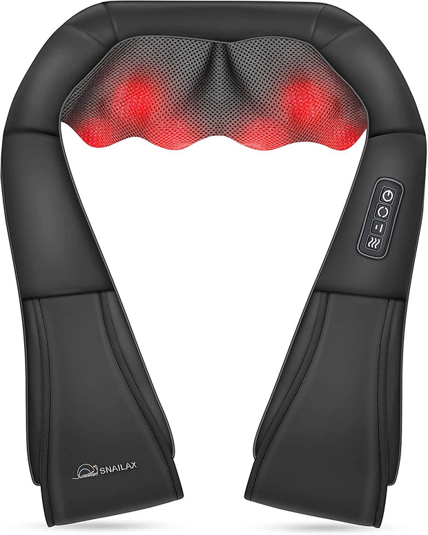Back Massagers, Electric Massagers, Health & Household, Massage Tools & Equipment, Wellness & RelaxationShiatsu Neck and Shoulder Massager - Back Massager with Heat, Deep Kneading Electric Massage Pillow for Neck, Back, Shoulder,Foot,Body - Premium  from Nobles Store - Just $98.19! Shop now at Nobles Store