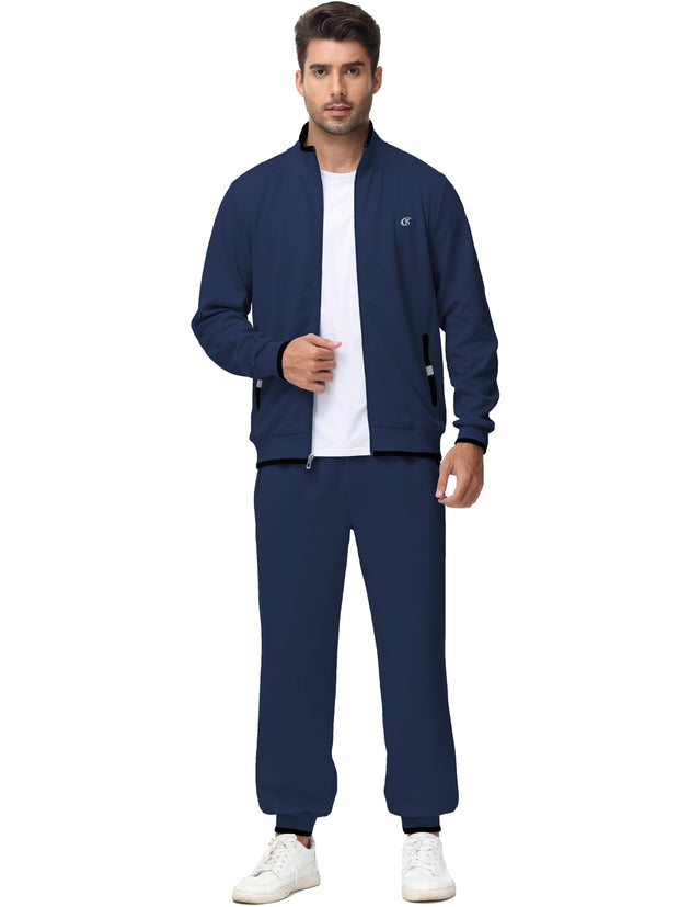 Clothing, Mens Clothing, Mens Workout ClothingMen'S Tracksuits Sweatsuits for Men Set Track Suits 2 Piece Casual Athletic Jogging Warm up Full Zip Sweat Suits Navy L - Premium  from Nobles Store - Just $63.78! Shop now at Nobles Store