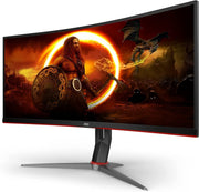 Computers & Accessories, Electronics, MonitorsCU34G2X 34" Curved Frameless Immersive Gaming Monitor, Ultrawide QHD 3440X1440, VA Panel, 1Ms 144Hz Adaptive-Sync, Height Adjustable, 3-Yr Zero Dead Pixels, Black/Red - Premium  from Nobles Store - Just $938.40! Shop now at Nobles Store