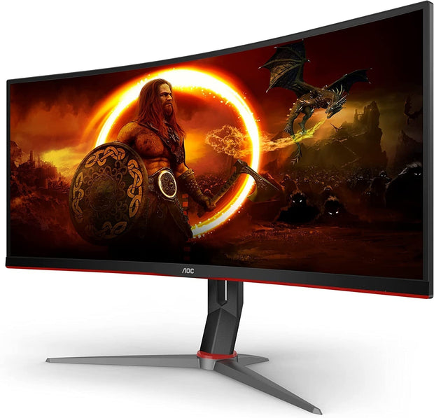 Computers & Accessories, Electronics, MonitorsCU34G2X 34" Curved Frameless Immersive Gaming Monitor, Ultrawide QHD 3440X1440, VA Panel, 1Ms 144Hz Adaptive-Sync, Height Adjustable, 3-Yr Zero Dead Pixels, Black/Red - Premium  from Nobles Store - Just $938.40! Shop now at Nobles Store