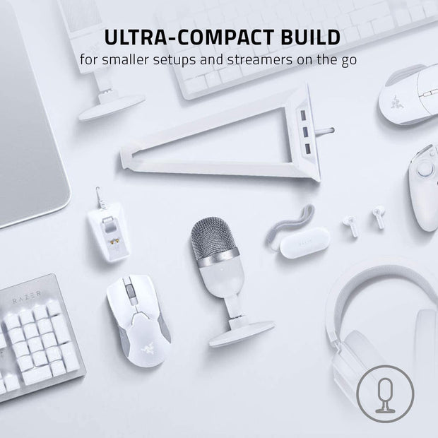 Condenser Microphones, Microphones, Microphones & Accessories, Multipurpose, Musical InstrumentsSeiren Mini USB Condenser Microphone: for Streaming and Gaming on PC - Professional Recording Quality - Precise Supercardioid Pickup Pattern - Tilting Stand - Shock Resistant - Mercury White - Premium  from Nobles Store - Just $95.86! Shop now at Nobles Store