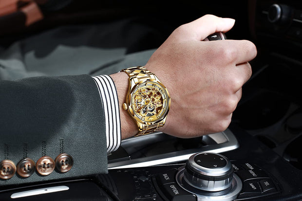 Clothing, Men, Shoes & Jewelry, Watches, Wrist WatchesOUPINKE Men'S Skeleton Mechanical Watches Luxury Dress Automatic Self Winding Sapphire Crystal Waterproof Tungsten Steel Band Wrist Watches - Premium  from Nobles Store - Just $454.33! Shop now at Nobles Store