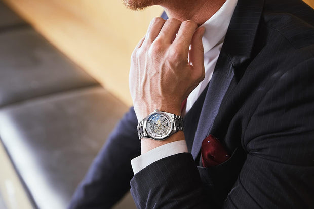 Clothing, Men, Shoes & Jewelry, Watches, Wrist WatchesOUPINKE Men'S Skeleton Mechanical Watches Luxury Dress Automatic Self Winding Sapphire Crystal Waterproof Tungsten Steel Band Wrist Watches - Premium  from Nobles Store - Just $453.54! Shop now at Nobles Store