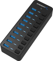 Computer Accessories & Peripherals, Computers & Accessories, Electronics, USB Hubs10-Port 60W USB 3.0 Hub with Individual Power Switches - Premium  from Nobles Store - Just $84.43! Shop now at Nobles Store