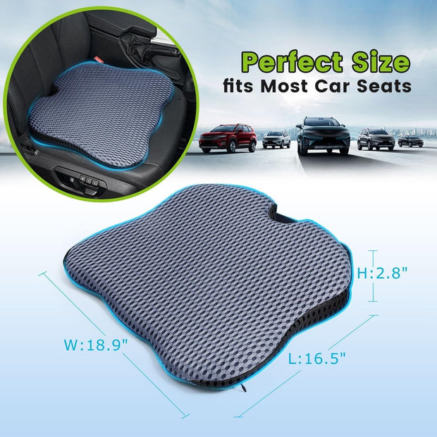 Automotive, Interior Accessories, Seat Covers & Accessories, Seat CushionsWedge Seat Cushion for Car Seat Driver/Passenger- Car Seat Cushions for Driving Improve Vision/Posture - Memory Foam Car Seat Cushion for Hip Pain (Mesh Cover,Gray) - Premium  from Nobles Store - Just $47.21! Shop now at Nobles Store