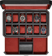 Cabinets & Cases, Clothing, Jewelry & Watch Accessories, Shoe, Shoes & Jewelry, Watch Accessories12 Slot Leather Watch Box with Valet Drawer - 12 Slot Luxury Watch Case Display Organizer - Premium  from Nobles Store - Just $179.93! Shop now at Nobles Store