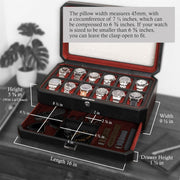 Cabinets & Cases, Clothing, Jewelry & Watch Accessories, Shoe, Shoes & Jewelry, Watch Accessories12 Slot Leather Watch Box with Valet Drawer - 12 Slot Luxury Watch Case Display Organizer - Premium  from Nobles Store - Just $179.93! Shop now at Nobles Store