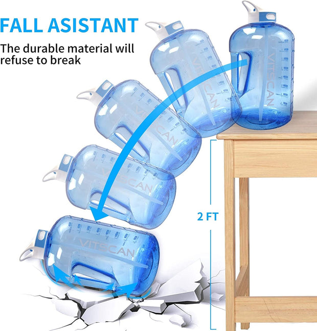 Sports & Outdoor Recreation Accessories, Sports & Outdoors, Sports Water Bottles128OZ/1 Gallon Water Bottle with Straw - Premium  from Nobles Store - Just $36.32! Shop now at Nobles Store