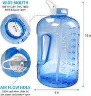 Sports & Outdoor Recreation Accessories, Sports & Outdoors, Sports Water Bottles128OZ/1 Gallon Water Bottle with Straw - Premium  from Nobles Store - Just $36.32! Shop now at Nobles Store