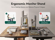 Furniture, Home & Kitchen, Home Office Desks, Home Office Furniture55" Electric Standing Desk with Shelves, 55 X 24 Inch Sit Stand Rising Desk with Monitor Stand - Premium  from Nobles Store - Just $369.21! Shop now at Nobles Store