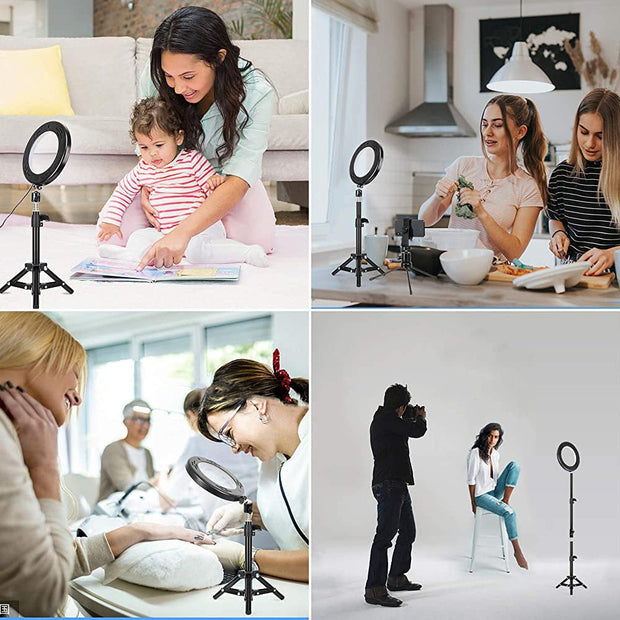 Decor, Home, Lighting & Light Fixtures, Novelty Lights, Ring Lights13" LED RGB Selfie Ring Light W/ Mini & Extendable Tripod Stand & Phone Holder - Premium  from Nobles Store - Just $50.64! Shop now at Nobles Store