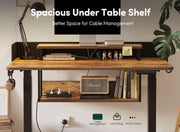 Furniture, Home & Kitchen, Home Office Desks, Home Office Furniture55" Electric Standing Desk with Shelves, 55 X 24 Inch Sit Stand Rising Desk with Monitor Stand - Premium  from Nobles Store - Just $369.21! Shop now at Nobles Store