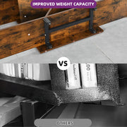 Mong 70" H X 55"W Display Shelves Wood Etagere Bookcase