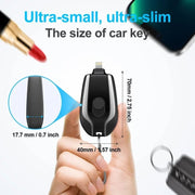 accessory, charger, keychain, power bank1500mAh Mini Pod Keychain Charger - Premium  from Nobles Store - Just $28.50! Shop now at Nobles Store