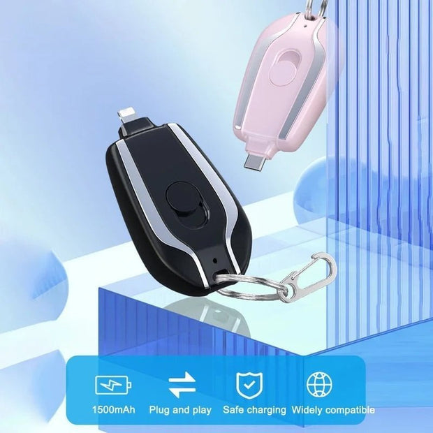accessory, charger, keychain, power bank1500mAh Mini Pod Keychain Charger - Premium  from Nobles Store - Just $28.50! Shop now at Nobles Store