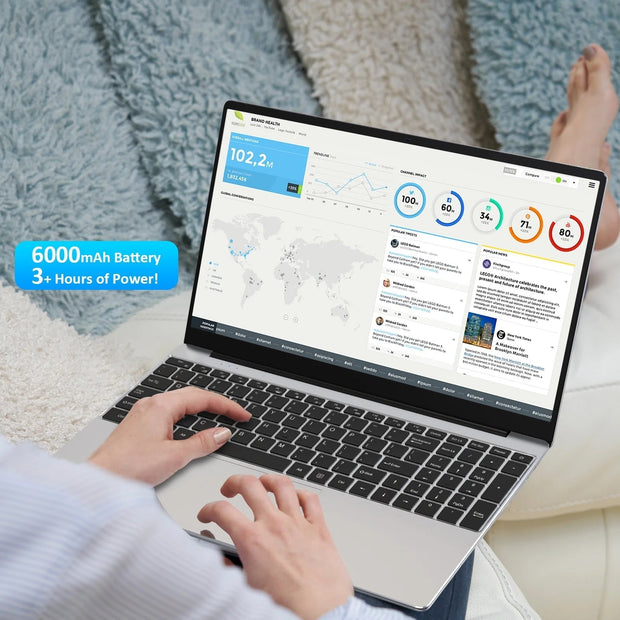 Computers, Electronics, Laptops, Laptops and Tablets, Laptops by Operating System, Windows 11 Laptops, Windows OS Laptops15.6" Laptop Intel Alder N95, 16GB RAM, 512GB SSD, Windows 11 Pro Work Computer, Fingerprint Reader, Backlit Keyboard, Silver - Premium  from Nobles Store - Just $375.47! Shop now at Nobles Store