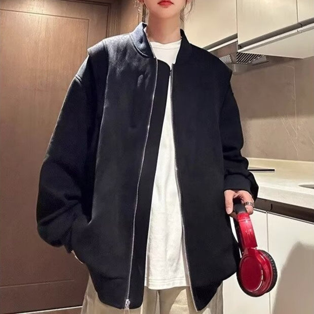 American Retro Premium Purple Baseball Trendy Niche Jacket - Premium 0 from Nobles Store - Just $52.67! Shop now at Nobles Store