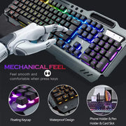Computer Accessories, Computer Keyboards, Computer Keyboards & Mice, Computers, Electronics, Laptops and Tablets, Wireless KeyboardsWireless Gaming Keyboard and Mouse,Rgb Backlit Rechargeable Mouse,Removable Hand Rest for PC Gamer - Premium  from Nobles Store - Just $88.24! Shop now at Nobles Store