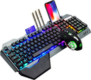 Computer Accessories, Computer Keyboards, Computer Keyboards & Mice, Computers, Electronics, Laptops and Tablets, Wireless KeyboardsWireless Gaming Keyboard and Mouse,Rgb Backlit Rechargeable Mouse,Removable Hand Rest for PC Gamer - Premium  from Nobles Store - Just $88.24! Shop now at Nobles Store