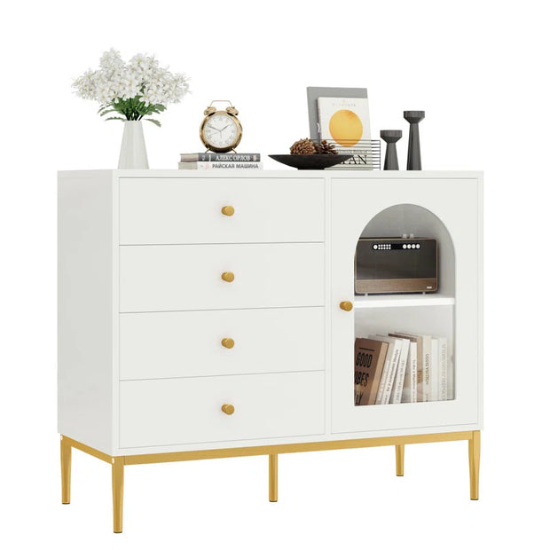 All categories37.7'' Wide 1-Door Accent Cabinet with 4 Drawers - Premium  from Nobles Store - Just $139.65! Shop now at Nobles Store