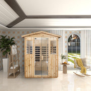 All Saunas, Patio & Garden, Saunas4 Person Far Sauna for Home Hemlock, Wooden Dry Sauna 2050W Sauna with 8 Low EMF Heaters - Premium  from Nobles Store - Just $4482.32! Shop now at Nobles Store