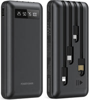 All Power Banks, Cell Phone Accessories, Cell Phones, Power & cables, Power Banks20000Mah Power Bank Portable Charger with Cables, USB Fast Charging for Phone - Premium  from Nobles Store - Just $53.67! Shop now at Nobles Store