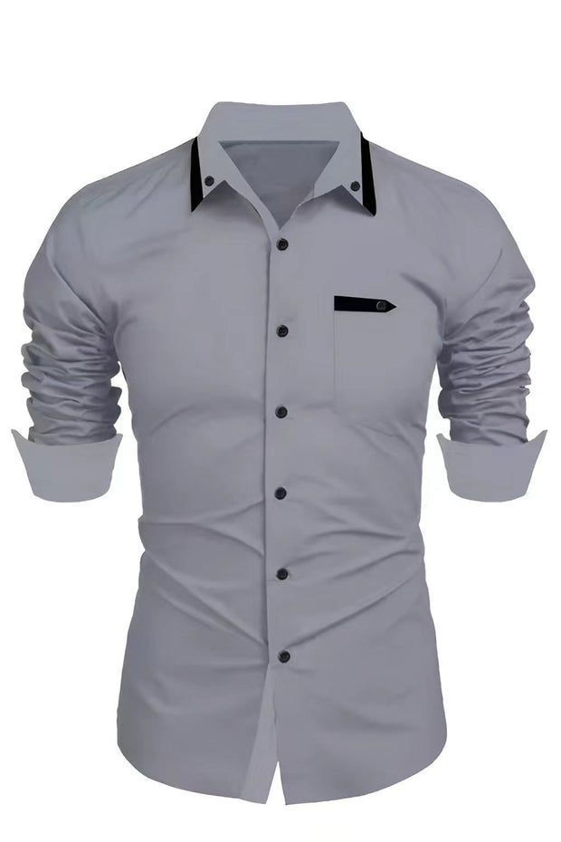 Men's Casual Fashion Business Trends Long-sleeved Shirt - Premium  from Nobles Store - Just $40.52! Shop now at Nobles Store