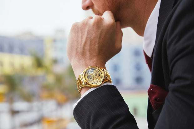 Clothing, Men, Shoes & Jewelry, Watches, Wrist WatchesOUPINKE Men'S Skeleton Mechanical Watches Luxury Dress Automatic Self Winding Sapphire Crystal Waterproof Tungsten Steel Band Wrist Watches - Premium  from Nobles Store - Just $454.33! Shop now at Nobles Store