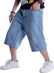 Clothing, Denim, Men, Shoes & Jewelry, ShortsBaggy Jean Shorts for Men Casual Loose Fit Hip Hop Skateboard Denim Shorts - Premium  from Nobles Store - Just $60.08! Shop now at Nobles Store