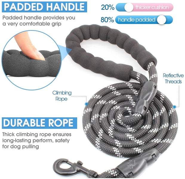 Basic Leashes, Collars, Dogs, Harnesses & Leashes, Leashes, Pet Supplies2/4/5/6 FT Dog Leash with Comfortable Padded Handle - Premium  from Nobles Store - Just $29.81! Shop now at Nobles Store