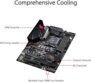 Computer Components, Computers & Accessories, Electronics, Internal Components, MotherboardsROG Strix B450-F Gaming II AMD AM4 (Ryzen 5000, 3Rd Gen Ryzen ATX Gaming Motherboard (8+4 Power Stages, HDMI 2.0B/Dp,2 X Pcie 3.0 X16, USB 3.2 Gen 2 Type-C, BIOS Flashback, 256Mb BIOS Flash ROM - Premium  from Nobles Store - Just $470.32! Shop now at Nobles Store