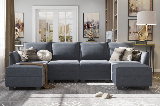 Furniture, Home & Kitchen, Living Room Furniture, Sofas & CouchesHONBAY Modular Sectional Sofa U Shaped Modular Couch - Premium  from Nobles Store - Just $1590.33! Shop now at Nobles Store