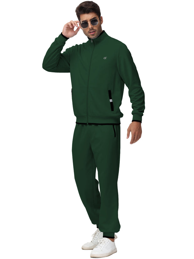Clothing, Mens Clothing, Mens Workout ClothingMen'S Tracksuits Sweatsuits for Men Set Track Suits 2 Piece Casual Athletic Jogging Warm up Full Zip Sweat Suits Armygreen L - Premium  from Nobles Store - Just $63.78! Shop now at Nobles Store