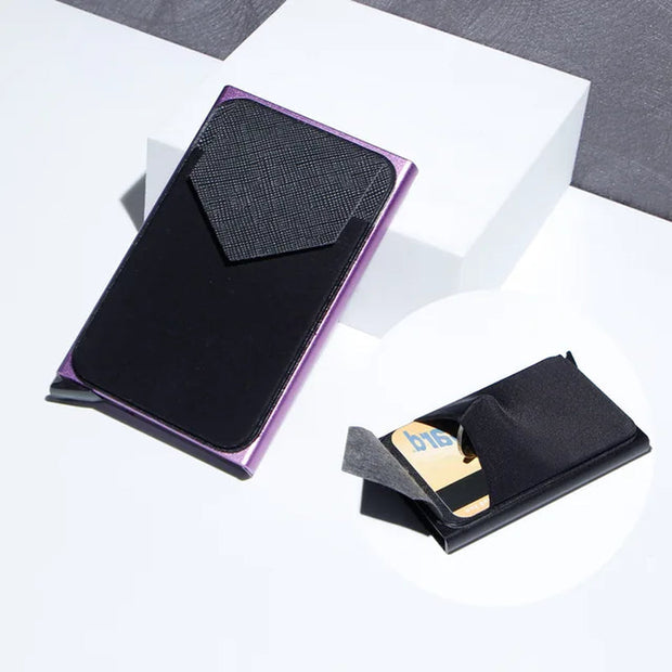 HomeCarbon Fiber Card Holder Wallets Men RFID Black Magic Trifold Leather Slim Mini Wallet Small Money Bag Male Purses Wallet Women - Premium  from Nobles Store - Just $27.09! Shop now at Nobles Store