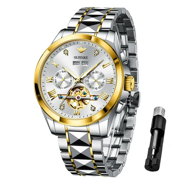 Jewelry, Mens Watches, WatchesAutomatic Watches for Men, Diamond Skeleton Self Winding - Premium  from Nobles Store - Just $455.57! Shop now at Nobles Store