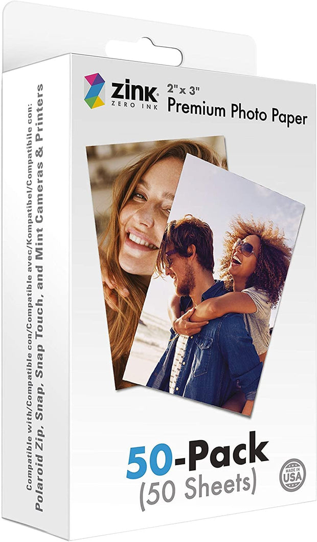 Copy & Printing Paper, Office & School Supplies, Office Products, Paper, Photo Paper2"X3" Premium Instant Photo Paper (50 Pack) Compatible with Polaroid Snap, Snap Touch, Zip and Mint Cameras and Printers, 50 Count (Pack of 1) - Premium  from Nobles Store - Just $42.54! Shop now at Nobles Store