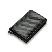 HomeCarbon Fiber Card Holder Wallets Men RFID Black Magic Trifold Leather Slim Mini Wallet Small Money Bag Male Purses Wallet Women - Premium  from Nobles Store - Just $27.09! Shop now at Nobles Store
