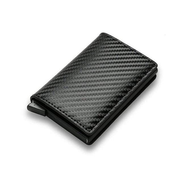 HomeCarbon Fiber Card Holder Wallets Men RFID Black Magic Trifold Leather Slim Mini Wallet Small Money Bag Male Purses Wallet Women - Premium  from Nobles Store - Just $27.09! Shop now at Nobles Store
