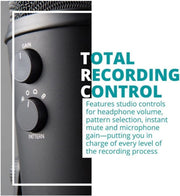 Accessories, Microphones & Accessories, Musical Instruments, Pop Filters, Windscreens & Pop FiltersYeti USB Microphone (Blackout) Bundle with Knox Gear Headphones and Pop Filter (3 Items) - Premium  from Nobles Store - Just $224.43! Shop now at Nobles Store