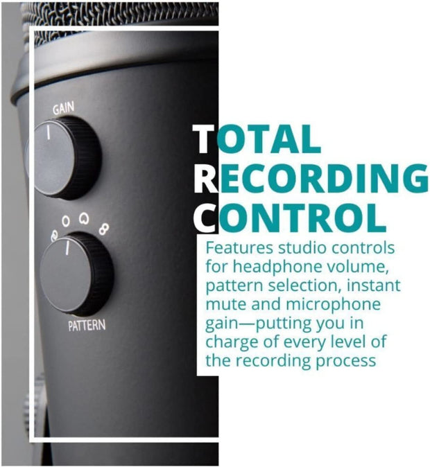 Accessories, Microphones & Accessories, Musical Instruments, Pop Filters, Windscreens & Pop FiltersYeti USB Microphone (Blackout) Bundle with Knox Gear Headphones and Pop Filter (3 Items) - Premium  from Nobles Store - Just $224.43! Shop now at Nobles Store