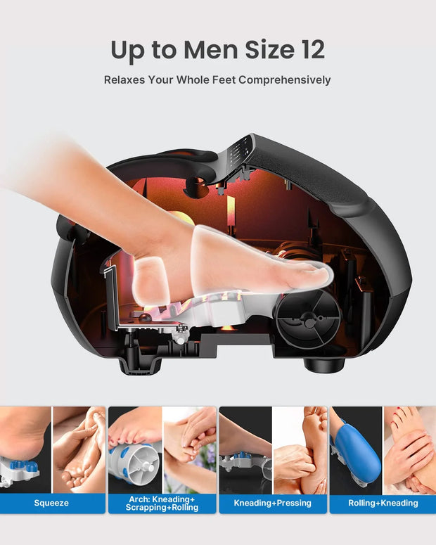 Health and Medicine, Massage, Shop all MassagersFoot Massager Machine with Heat, Shiatsu Deep Kneading, Fit’S Feet up to Men Size 12 Remote Control - Premium  from Nobles Store - Just $210.84! Shop now at Nobles Store